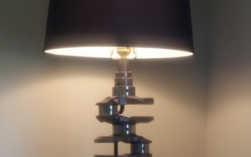 custom re-purposed item lamp
